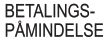 Betalings påmindelse